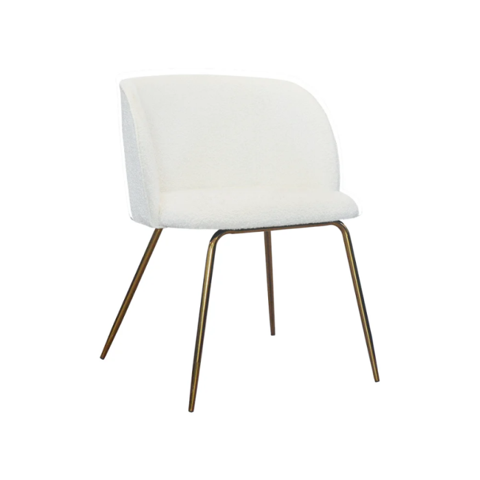 Sessel SILVIA Gold Bouclé